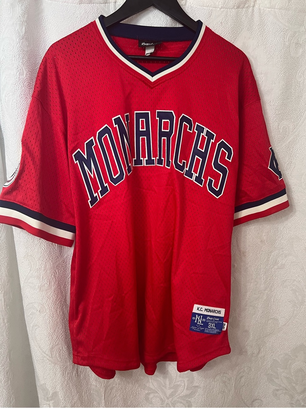 KANSAS CITY MONARCHS MEN'S RINGS & CRWNS EXCLUSIVE JERSEY 3XL